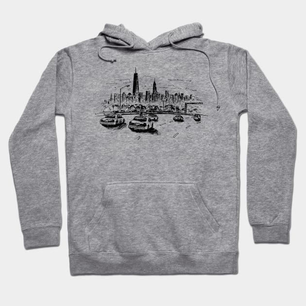 To New York Hoodie by TeesAndTheCities